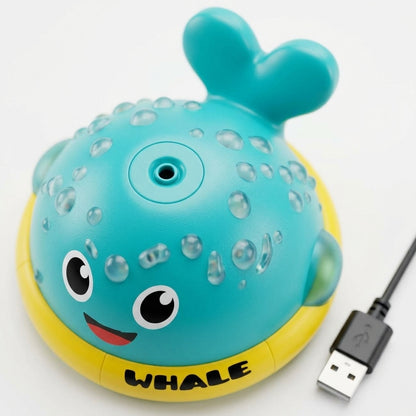 Light-Up Whale Bath Toy with LED Glow Features