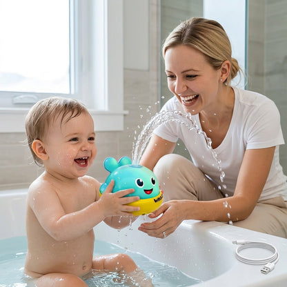Light-Up Whale Bath Toy with LED Glow Features